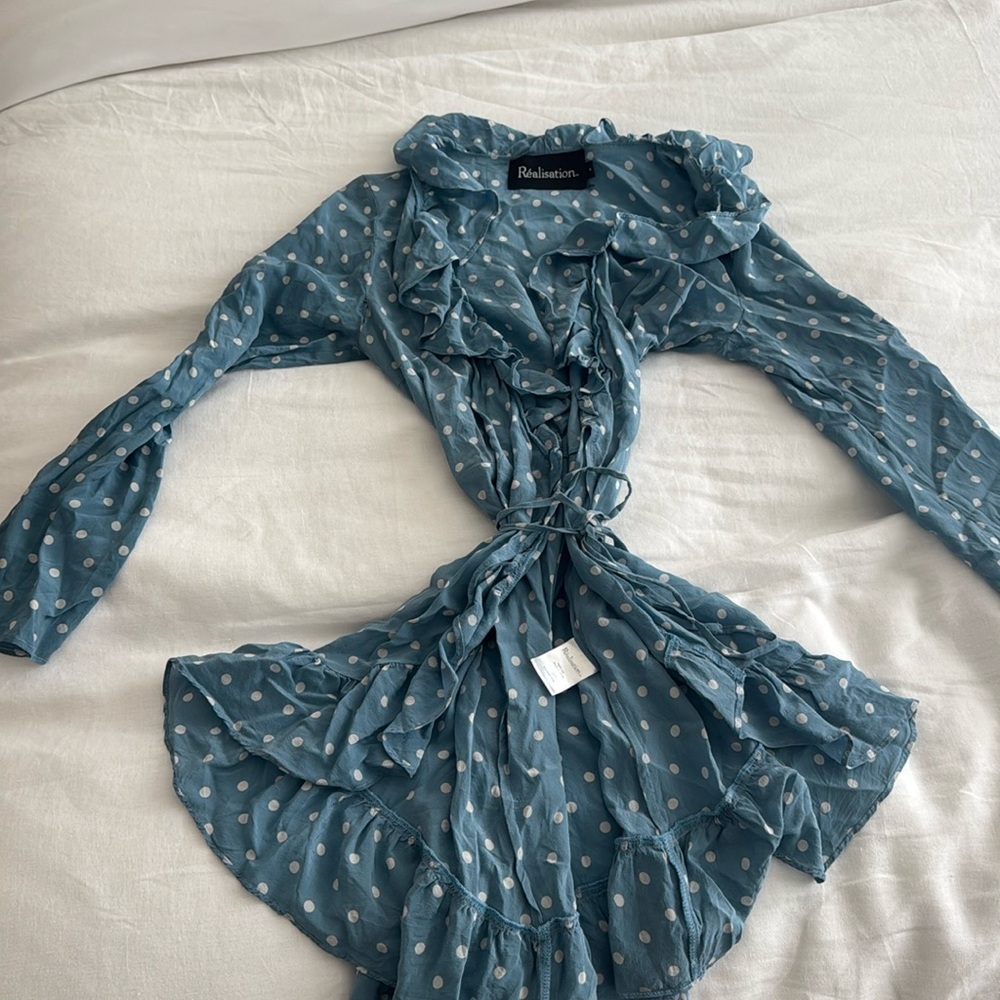 Realisation 100% silk wrap dress